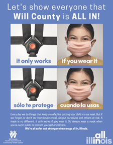 Posters-All-In Will County- car seat
