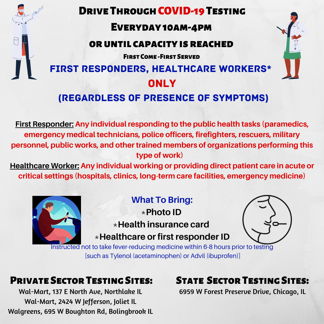 Testing Locations | Will County Health Department