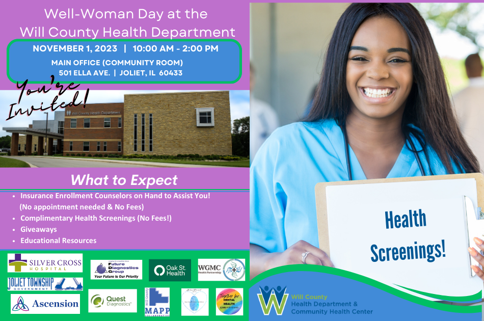 Will County Health Department To Host Well-Woman Day On November 1