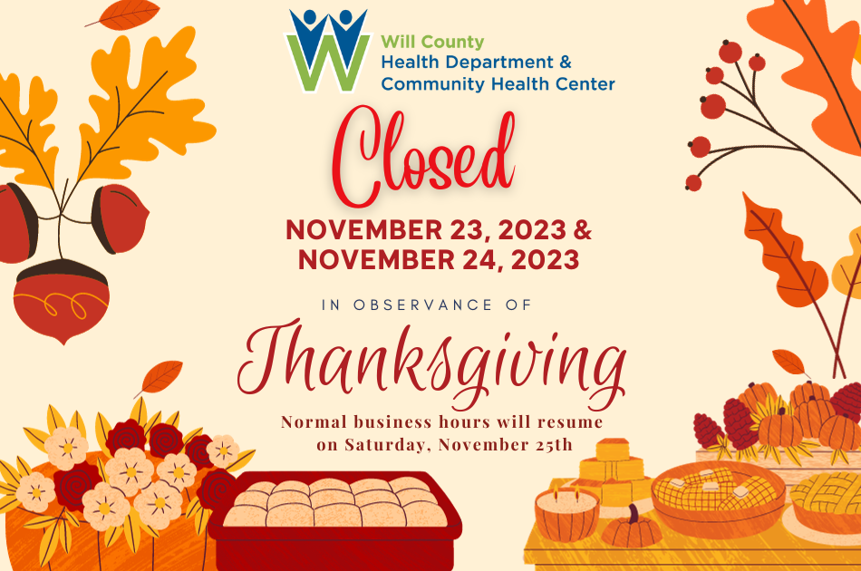Closed for Thanksgiving Nov. 23 and 24th 2023
