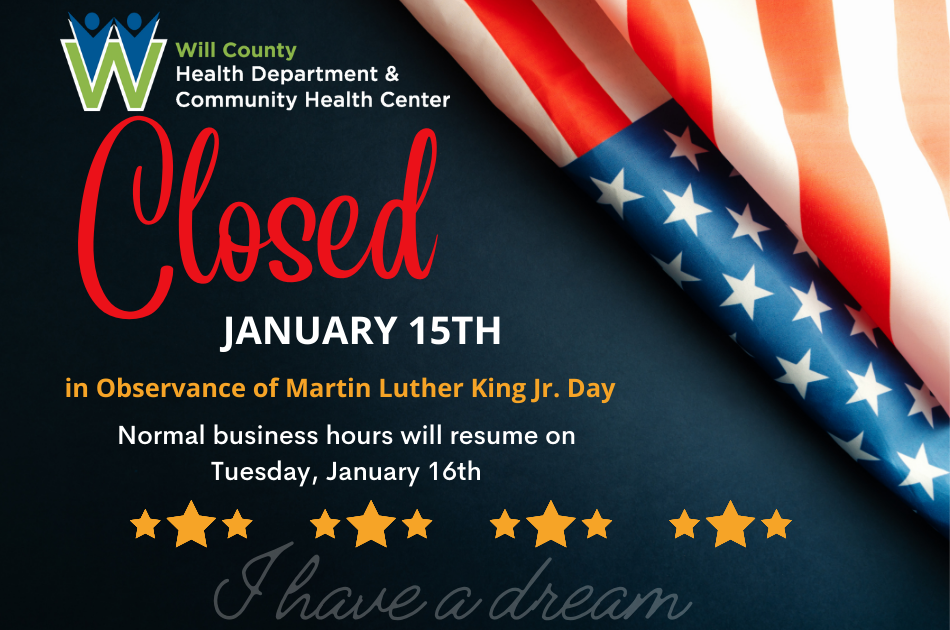 Will County Health Department Closed 1/15/24